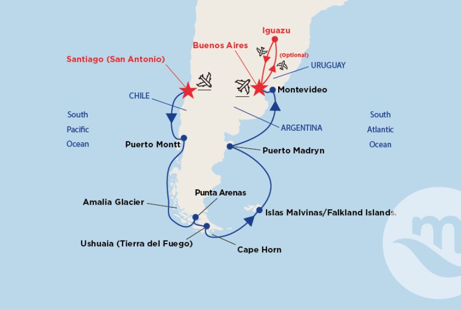 itinerari creuer sudamèrica