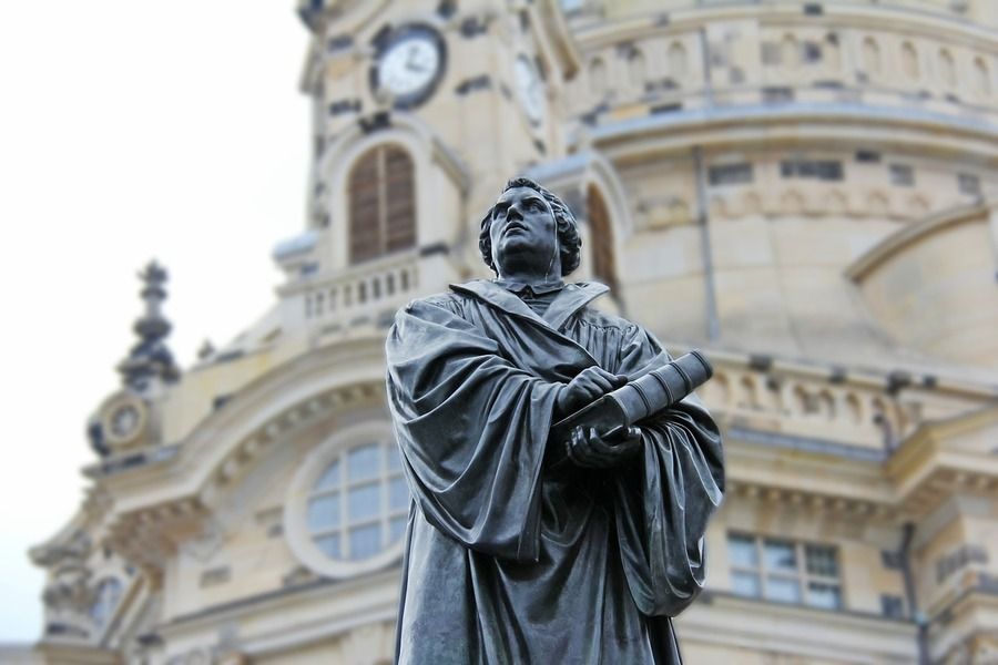 estatua de Martin luther