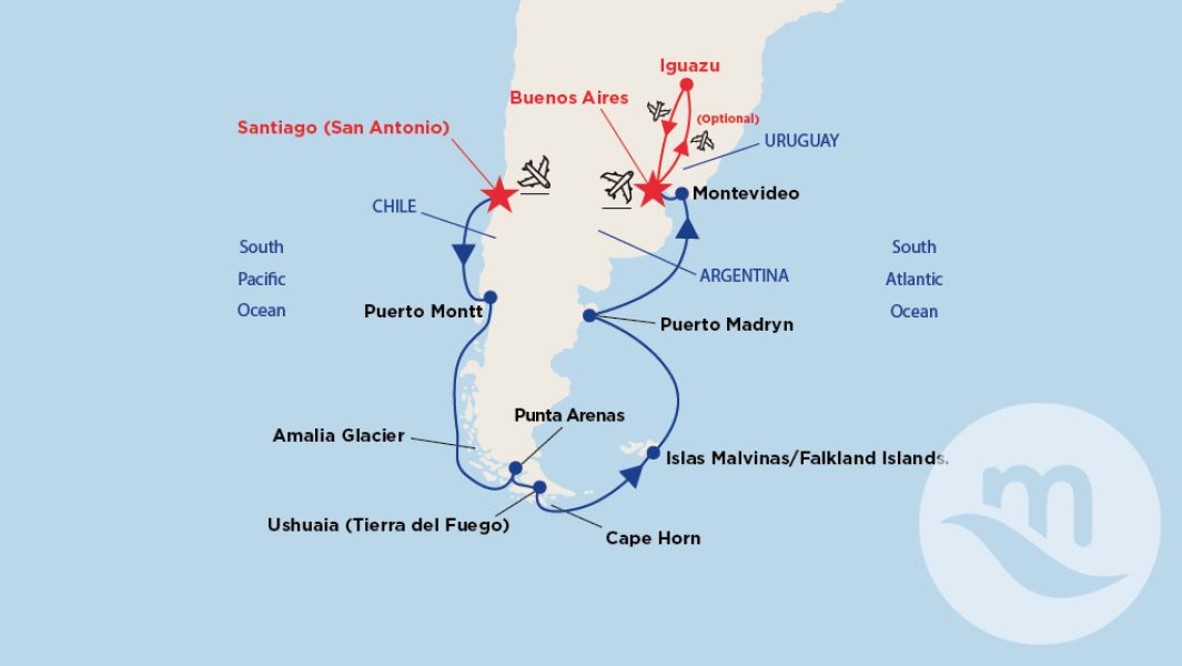 itinerari creuer sudamèrica