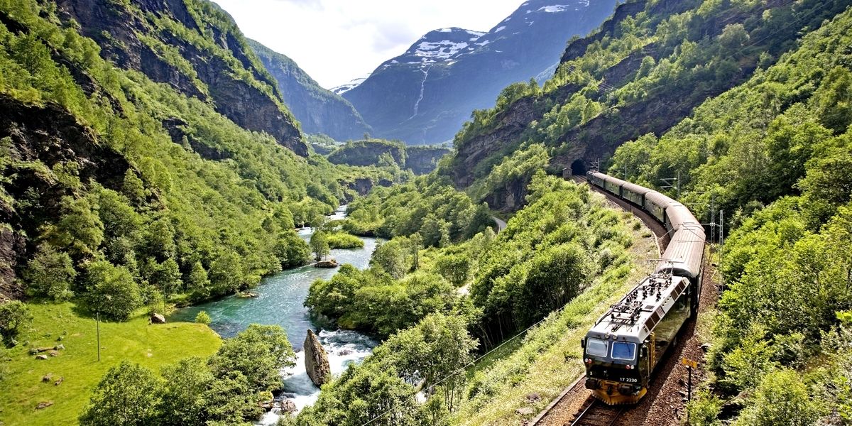 viatge en tren noruega